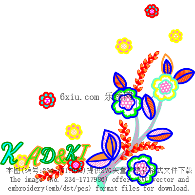 svg矢量绣花图下载