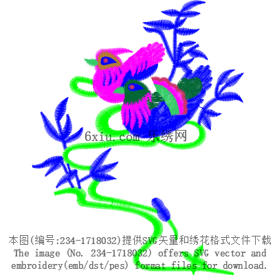 svg矢量绣花图下载
