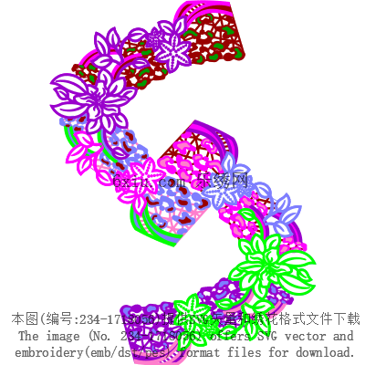 svg矢量绣花图下载