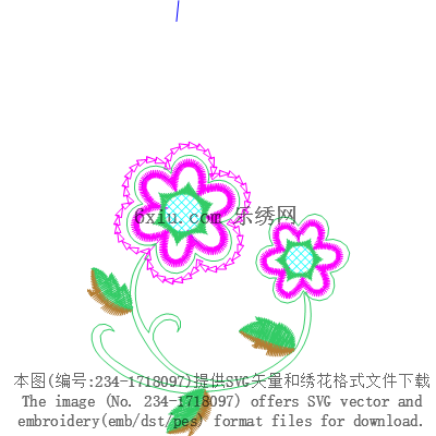 svg矢量绣花图下载