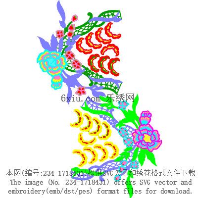 svg矢量绣花图下载