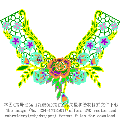 svg矢量绣花图下载
