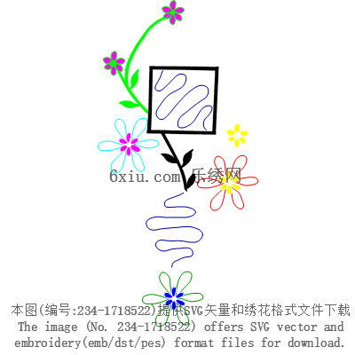 svg矢量绣花图下载