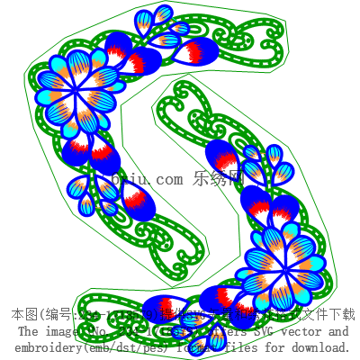 svg矢量绣花图下载