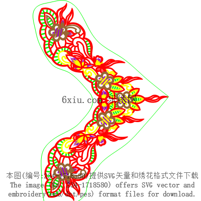 svg矢量绣花图下载