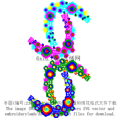 svg矢量绣花图下载