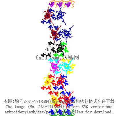 svg矢量绣花图下载