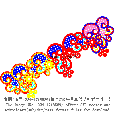 svg矢量绣花图下载