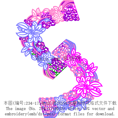 svg矢量绣花图下载