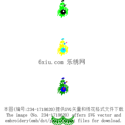svg矢量绣花图下载