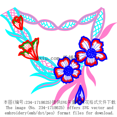 svg矢量绣花图下载