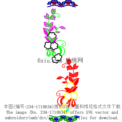 svg矢量绣花图下载