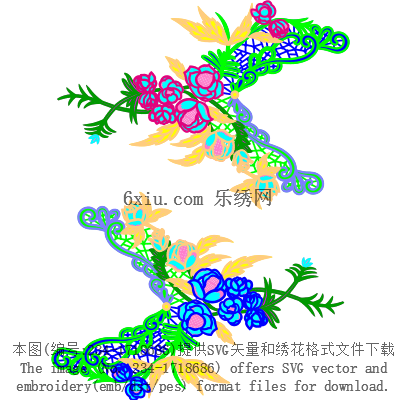 svg矢量绣花图下载
