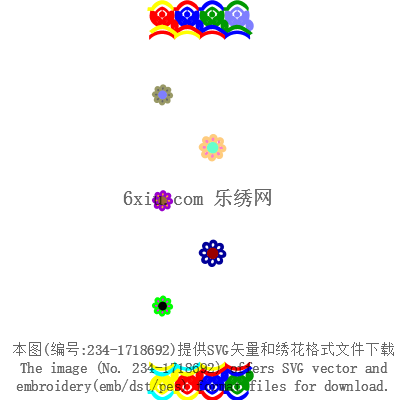 svg矢量绣花图下载