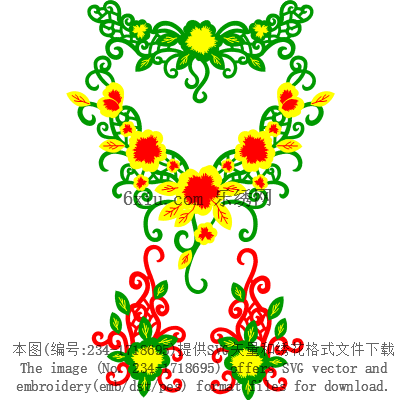 svg矢量绣花图下载