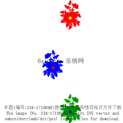 svg矢量绣花图下载