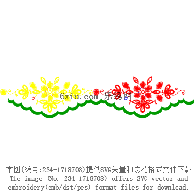 svg矢量绣花图下载
