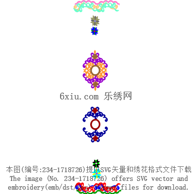 svg矢量绣花图下载