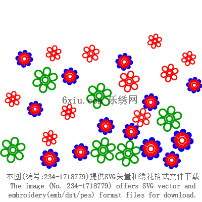 svg矢量绣花图下载