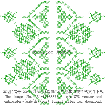 svg矢量绣花图下载