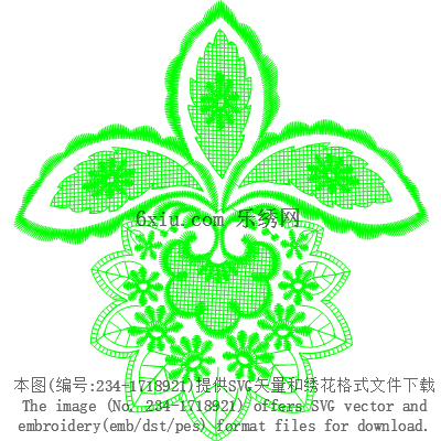 svg矢量绣花图下载