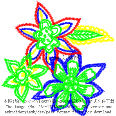 svg矢量绣花图下载