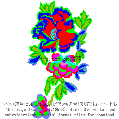 svg矢量绣花图下载