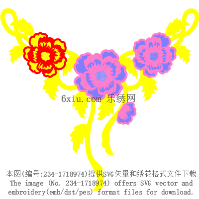 svg矢量绣花图下载