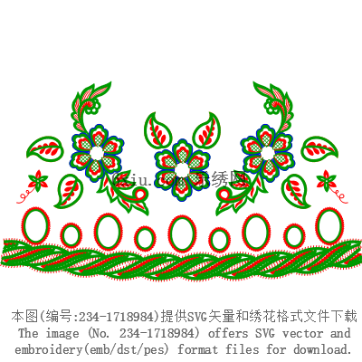 svg矢量绣花图下载