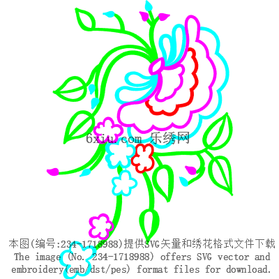 svg矢量绣花图下载