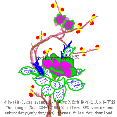 svg矢量绣花图下载