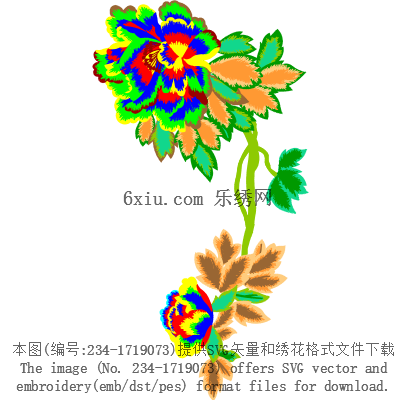svg矢量绣花图下载