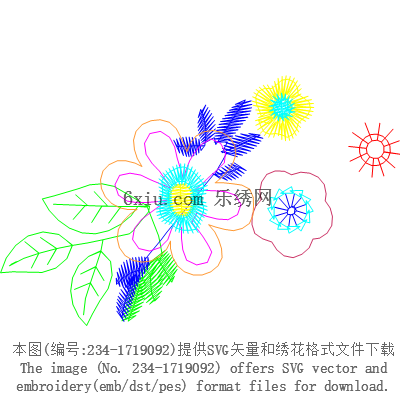 svg矢量绣花图下载