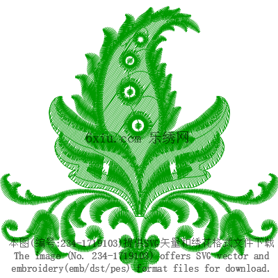 svg矢量绣花图下载