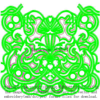 svg矢量绣花图下载
