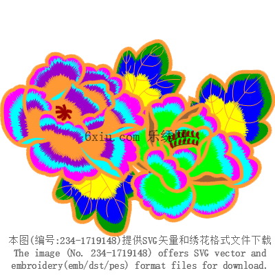 svg矢量绣花图下载