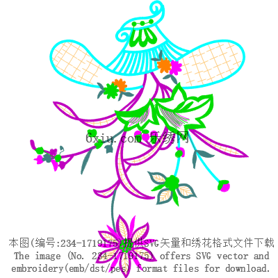 svg矢量绣花图下载