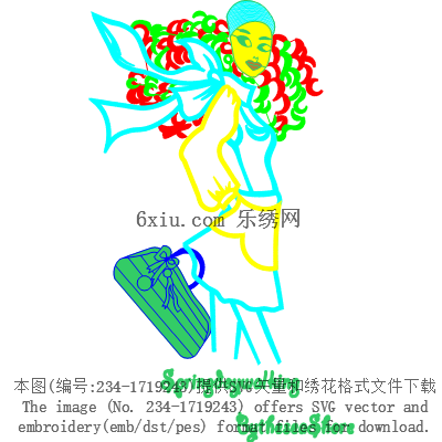 svg矢量绣花图下载