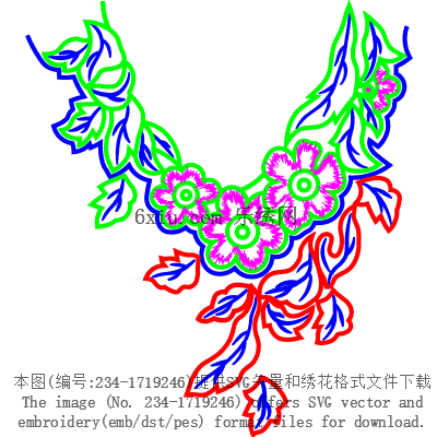 svg矢量绣花图下载