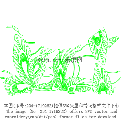 svg矢量绣花图下载