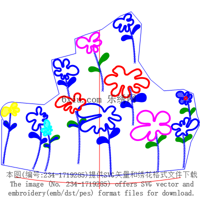 svg矢量绣花图下载