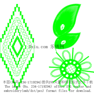 svg矢量绣花图下载