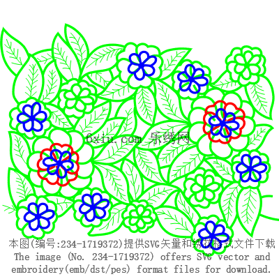 svg矢量绣花图下载