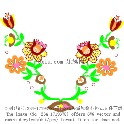 svg矢量绣花图下载