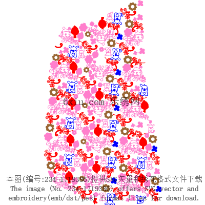 svg矢量绣花图下载