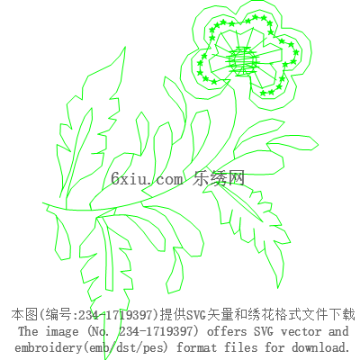 svg矢量绣花图下载