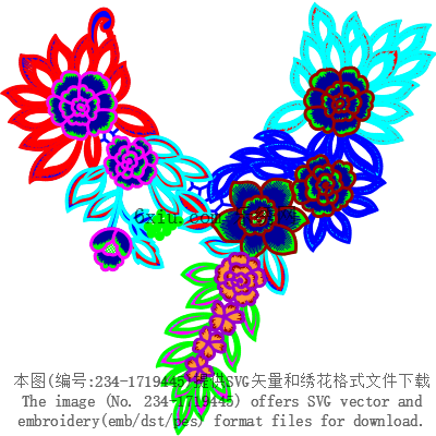 svg矢量绣花图下载