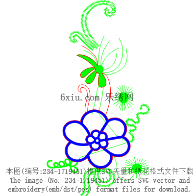 svg矢量绣花图下载