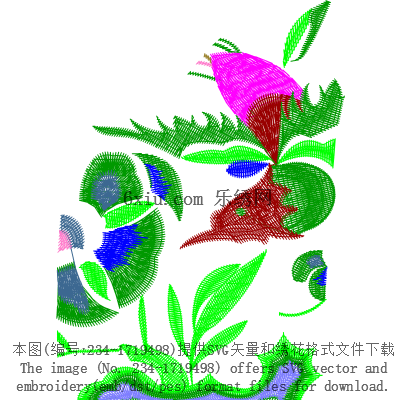svg矢量绣花图下载