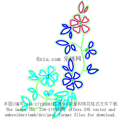 svg矢量绣花图下载